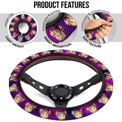 Rengoku Kyojuro Demon Slayer Anime Premium Custom Car Steering Wheel Cover 3