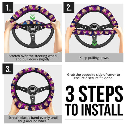 Rengoku Kyojuro Demon Slayer Anime Premium Custom Car Steering Wheel Cover 3