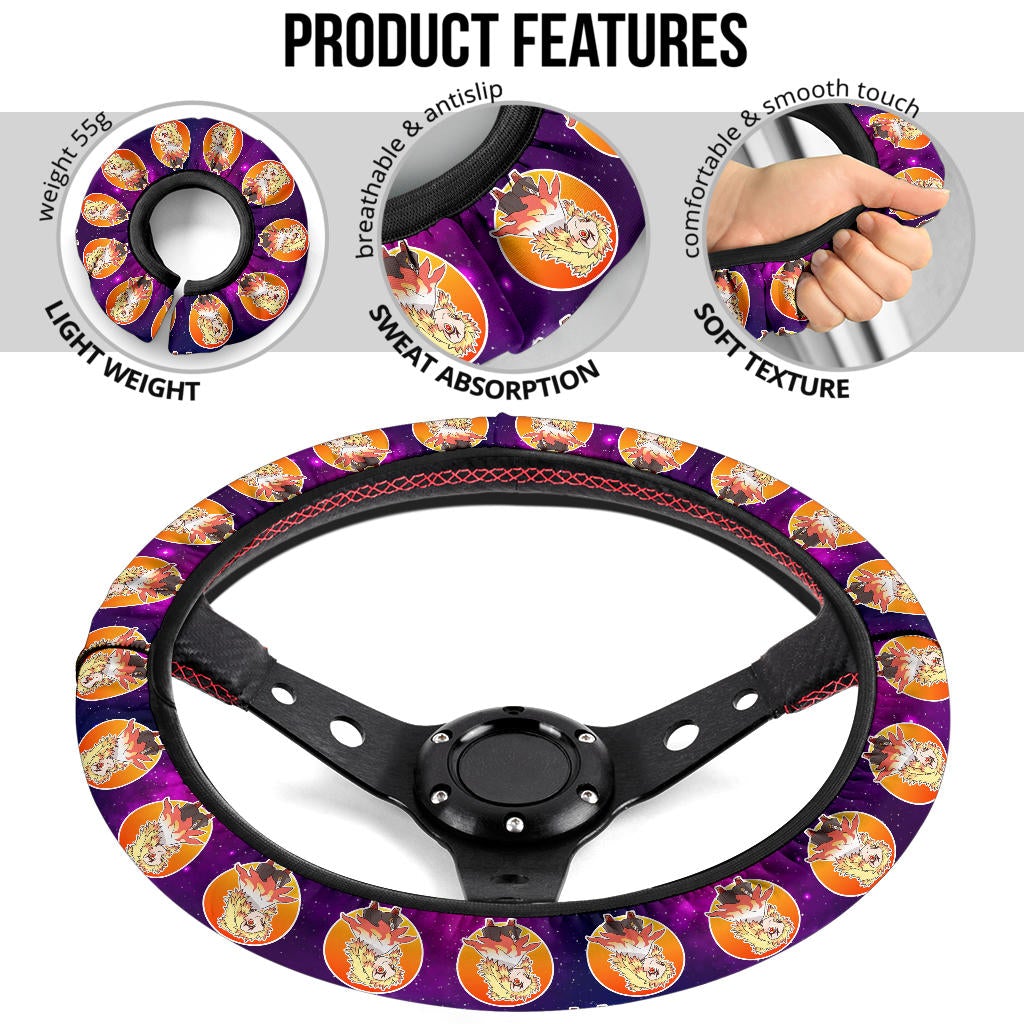 Rengoku Kyojuro Demon Slayer Anime Premium Custom Car Steering Wheel Cover 4