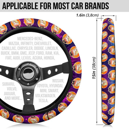 Rengoku Kyojuro Demon Slayer Anime Premium Custom Car Steering Wheel Cover 4
