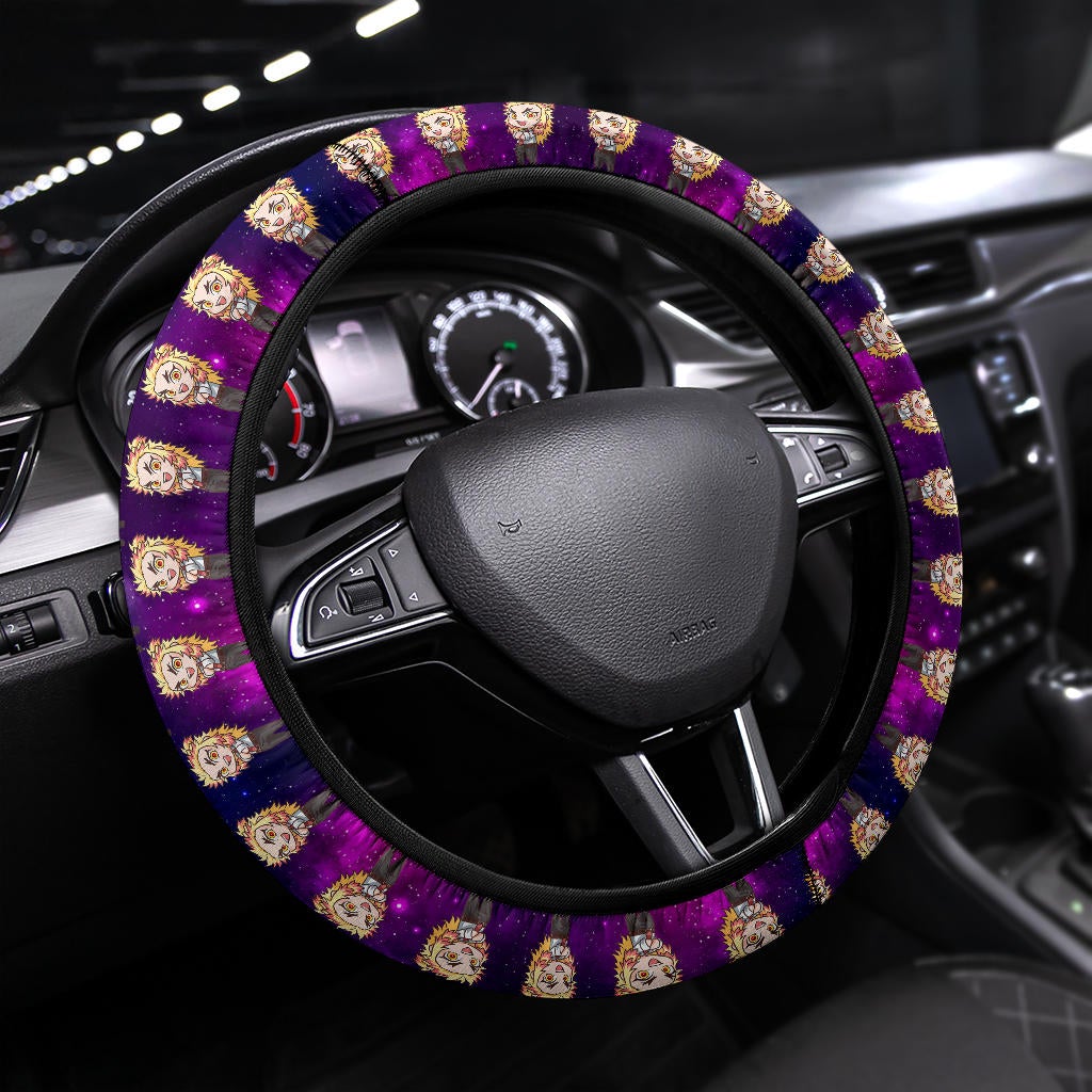 Rengoku Kyojuro Demon Slayer Anime Premium Custom Car Steering Wheel Cover 5