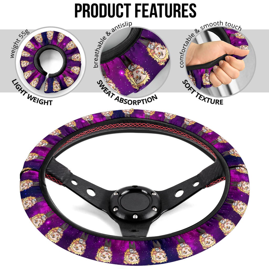Rengoku Kyojuro Demon Slayer Anime Premium Custom Car Steering Wheel Cover 5