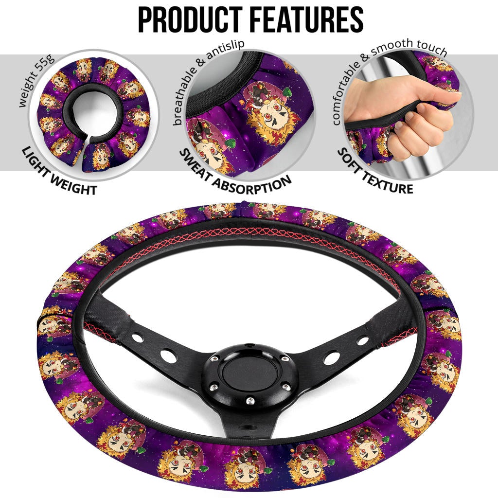 Rengoku Kyojuro Demon Slayer Anime Premium Custom Car Steering Wheel Cover 6
