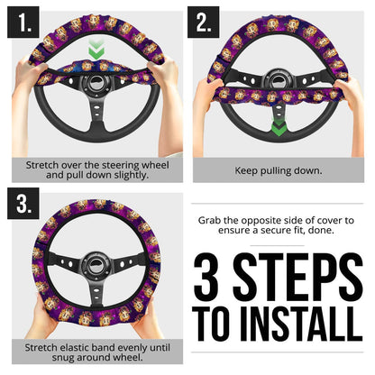 Rengoku Kyojuro Demon Slayer Anime Premium Custom Car Steering Wheel Cover 6