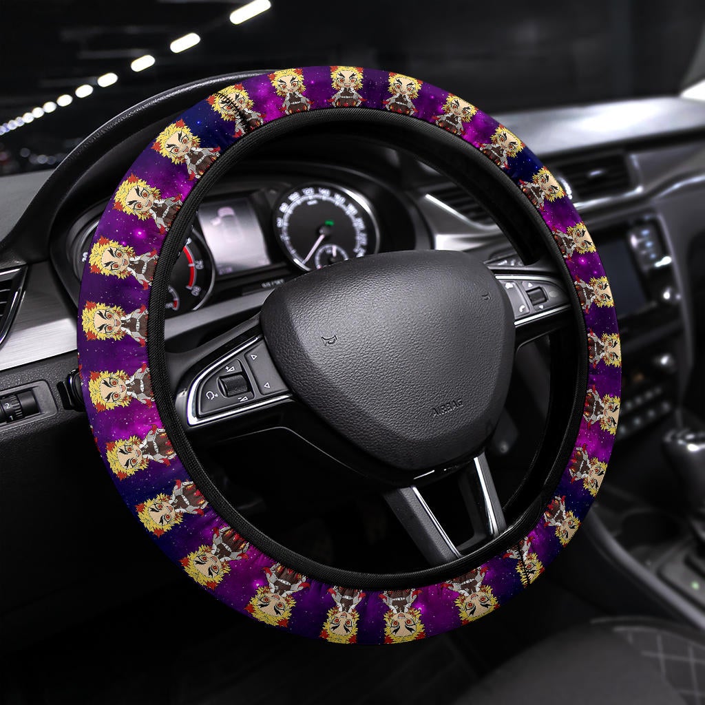 Rengoku Kyojuro Demon Slayer Anime Premium Custom Car Steering Wheel Cover 7
