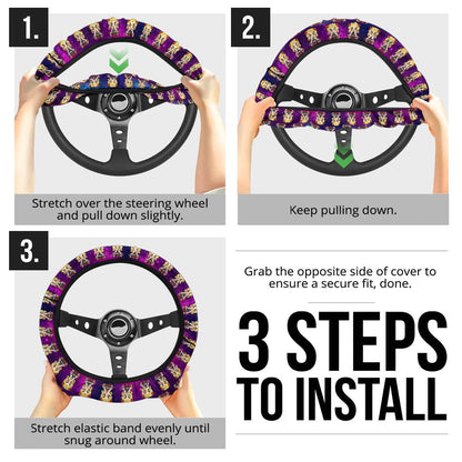 Rengoku Kyojuro Demon Slayer Anime Premium Custom Car Steering Wheel Cover 7