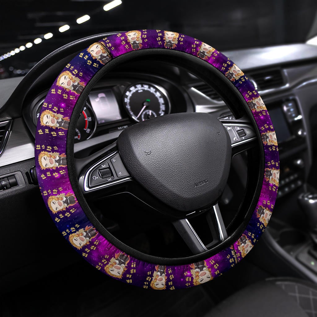 Rengoku Kyojuro Demon Slayer Anime Premium Custom Car Steering Wheel Cover 8