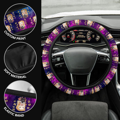 Rengoku Kyojuro Demon Slayer Anime Premium Custom Car Steering Wheel Cover 8