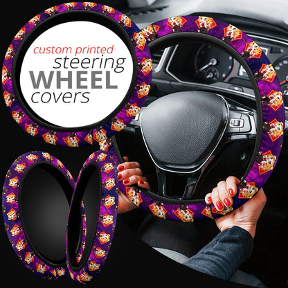 Rengoku Kyojuro Demon Slayer Anime Premium Custom Car Steering Wheel Cover