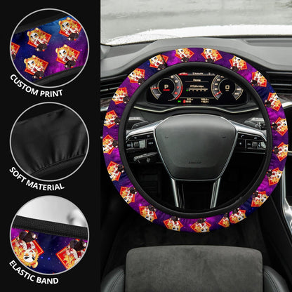 Rengoku Kyojuro Demon Slayer Anime Premium Custom Car Steering Wheel Cover
