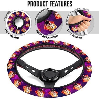 Rengoku Kyojuro Demon Slayer Anime Premium Custom Car Steering Wheel Cover
