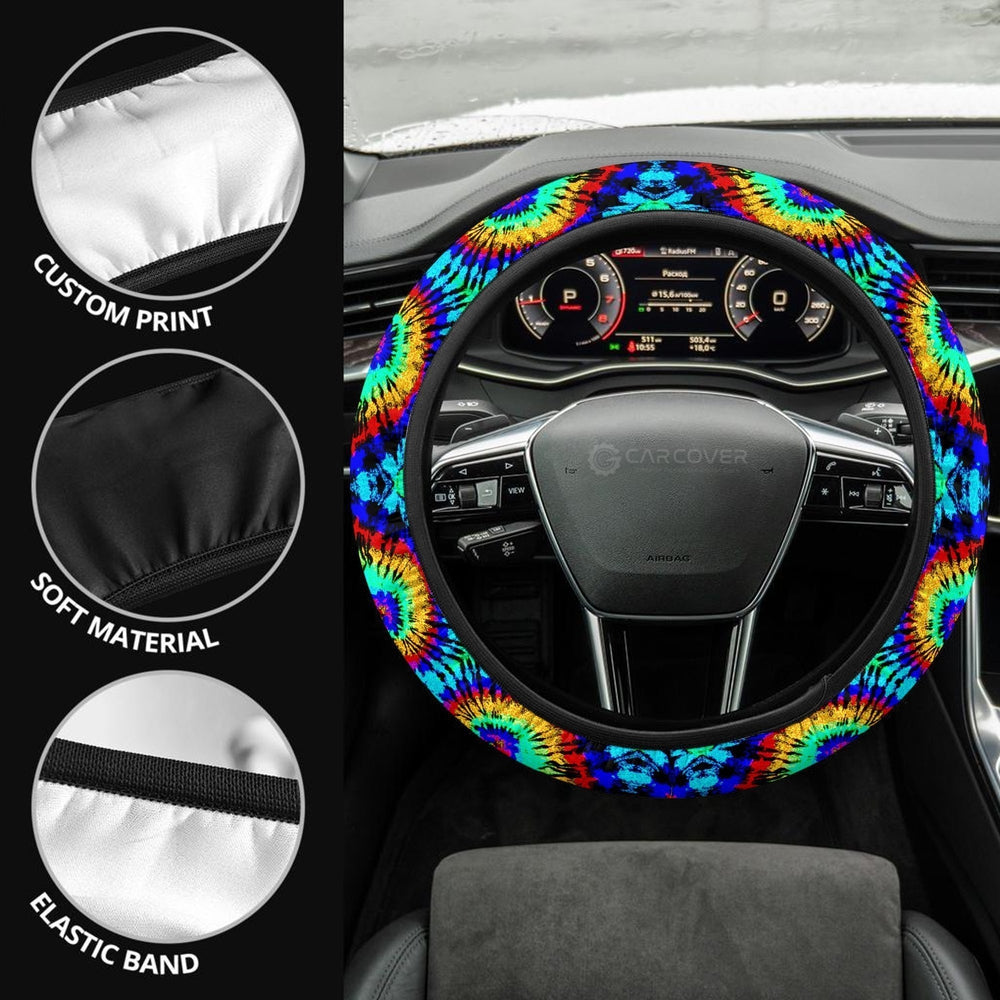 Reserve Tie Dye Steering Wheel Covers Custom Hippie Tie Dye Hippie Car Accessories