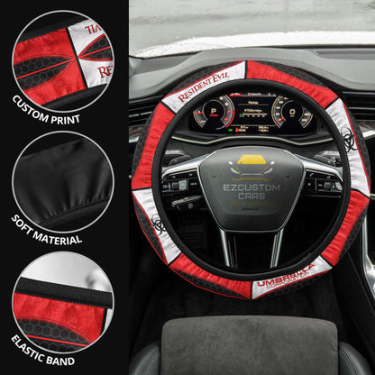 Resident Evil Umbrella Corps Anime Steering Wheel Cover Custom Car Accessories