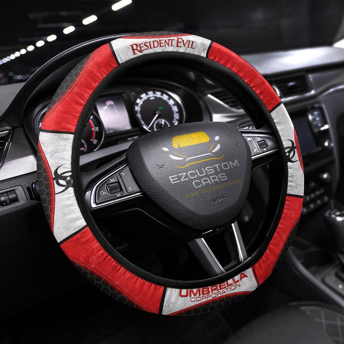 Resident Evil Umbrella Corps Anime Steering Wheel Cover Custom Car Accessories