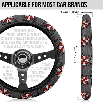 Resident Evil Umbrella Symbol Car Steering Wheel Cover