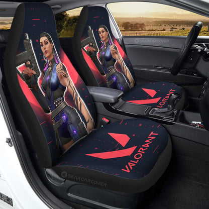 Reyna Car Seat Covers Custom Valorant Agent