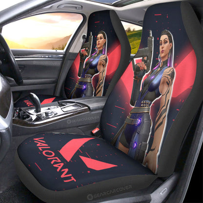 Reyna Car Seat Covers Custom Valorant Agent