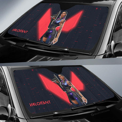 Reyna Car Sunshade Custom Valorant Agent
