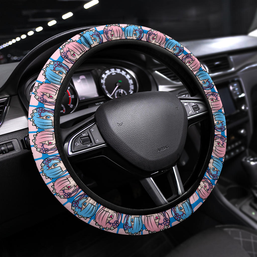 Rezero Rem Ram Premium Custom Car Steering Wheel Cover