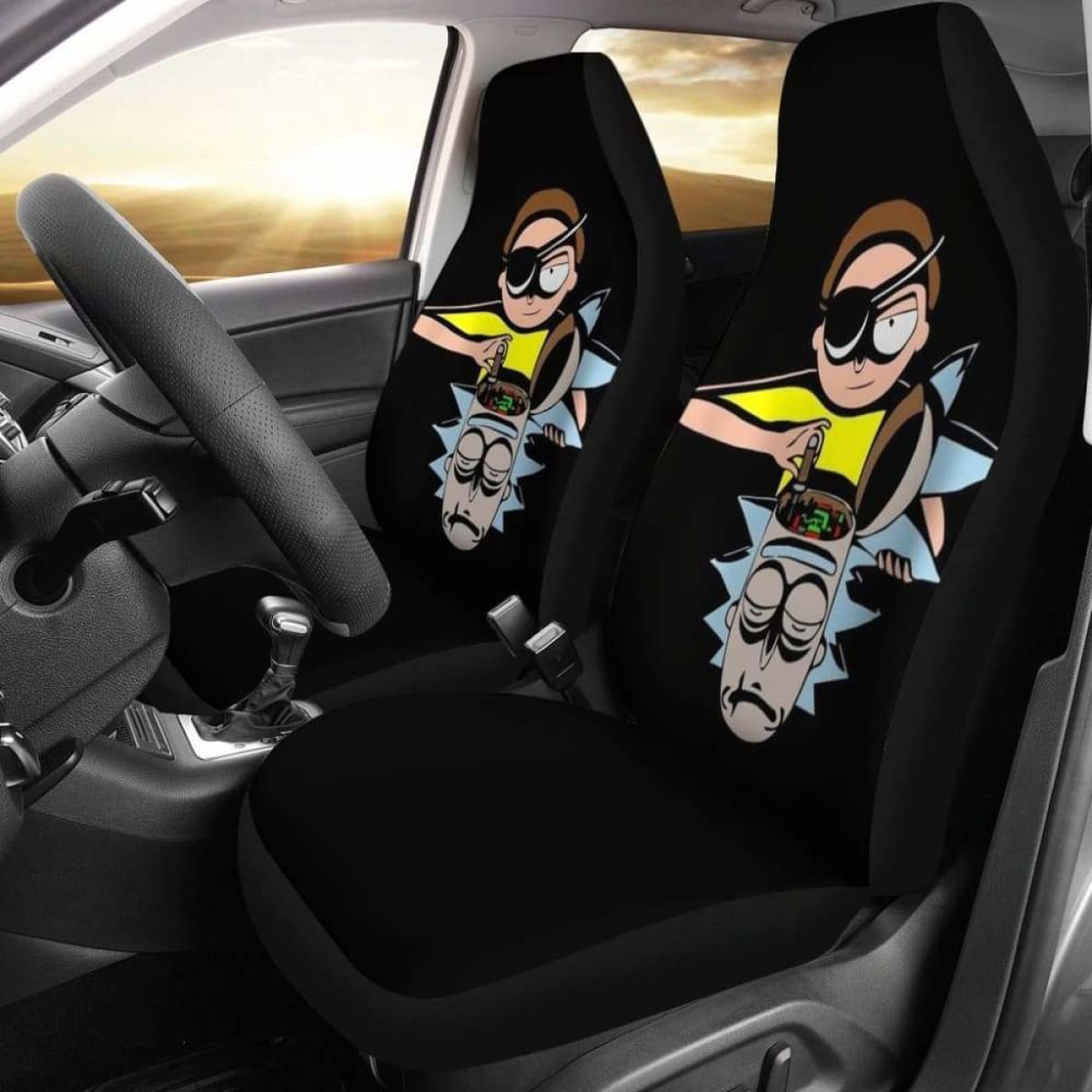 Rick And Morty - Car Seat Covers 3 Universal Fit 051012