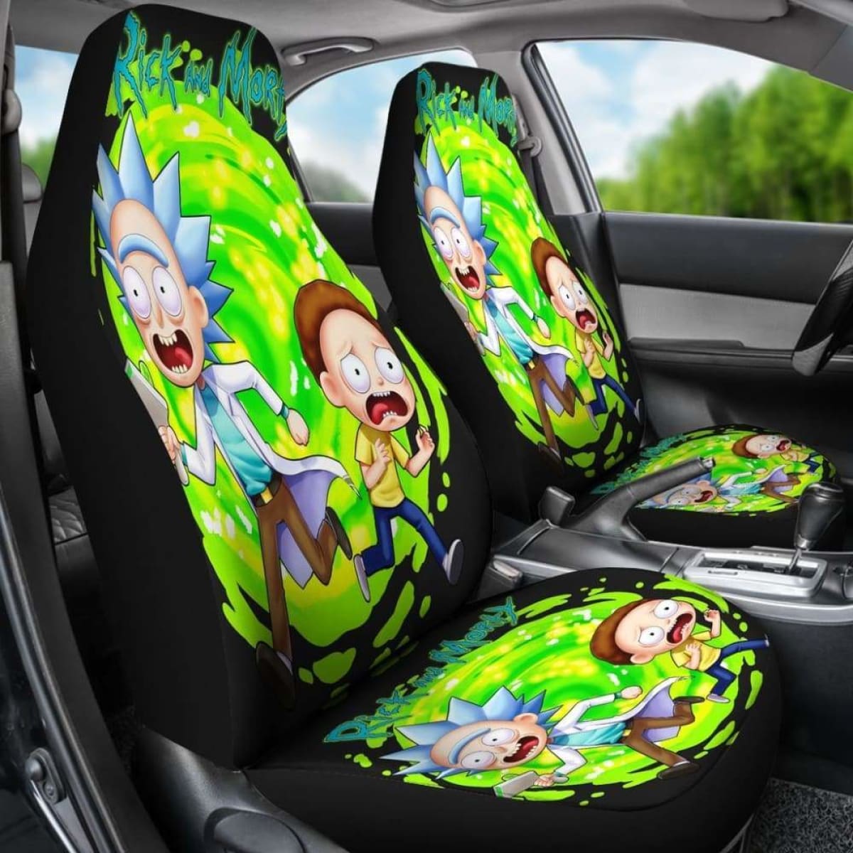 Rick And Morty Car Seat Covers 4 Universal Fit 051012