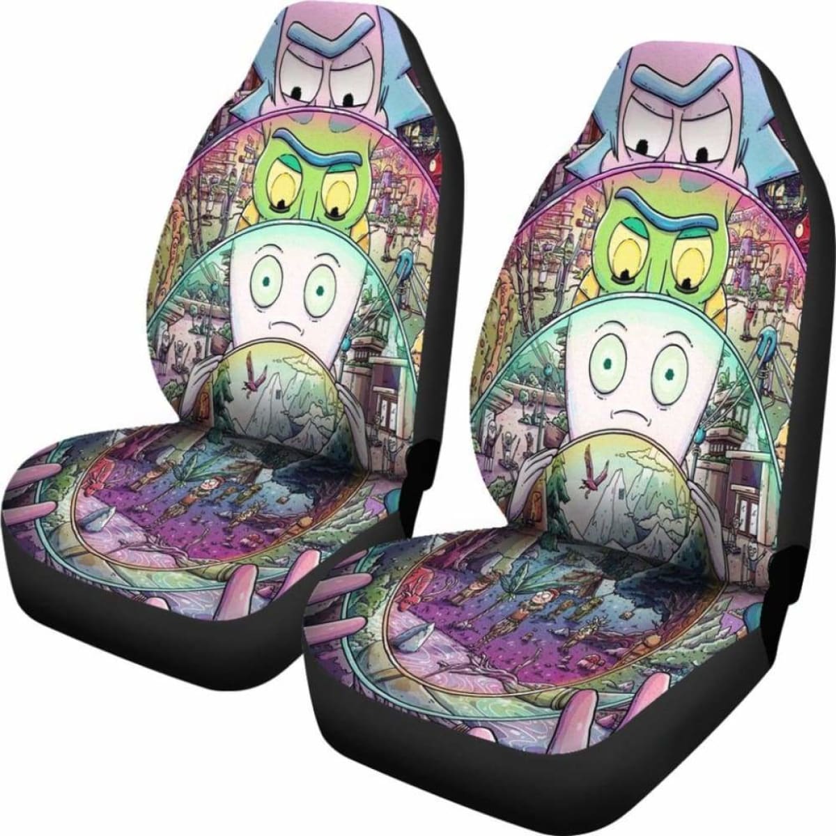 Rick And Morty Car Seat Covers 1 Universal Fit 051012