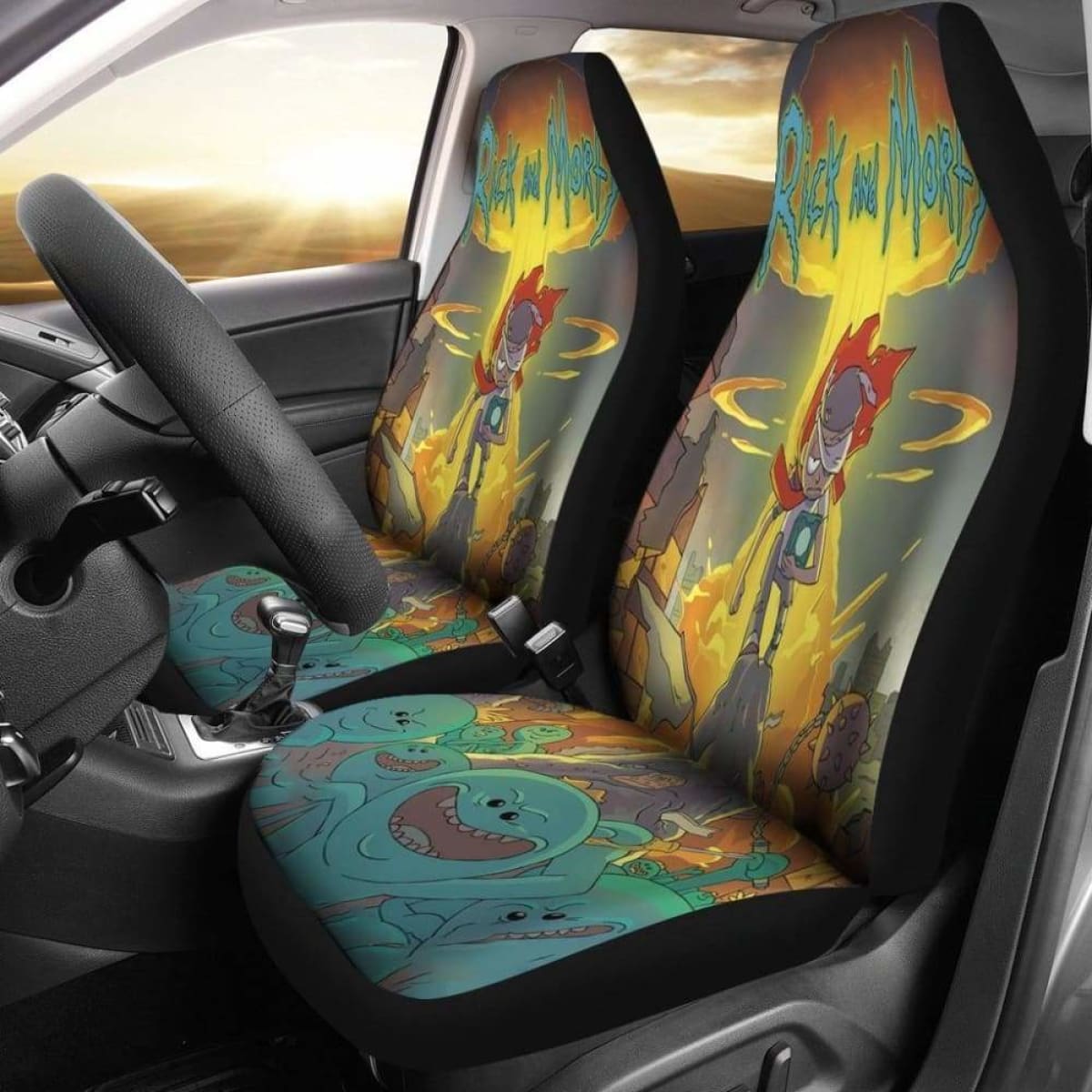Rick And Morty Cartoon For Kids Car Seat Covers Universal Fit 051012