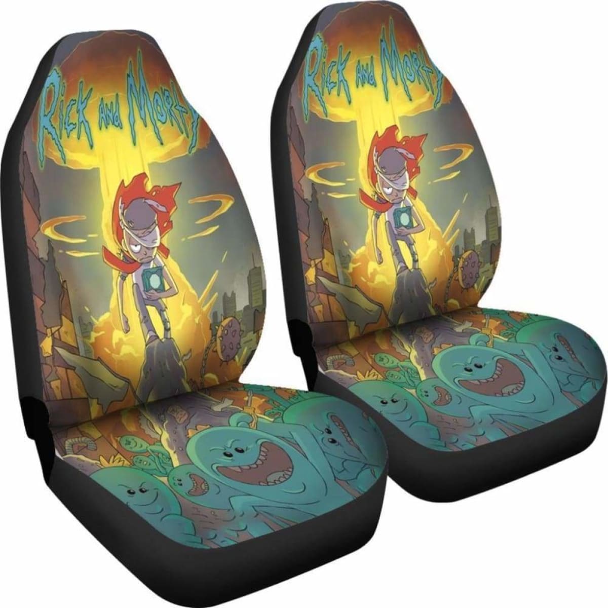 Rick And Morty Cartoon For Kids Car Seat Covers Universal Fit 051012