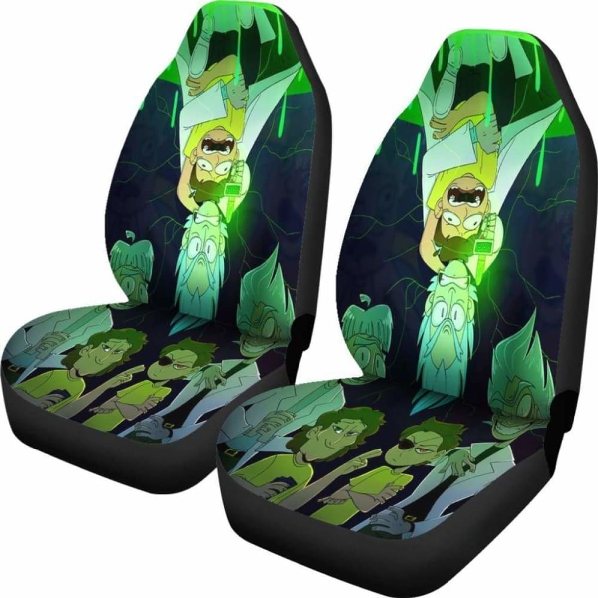 Rick And Morty Funny Cartoon Car Seat Covers  Universal Fit 051012