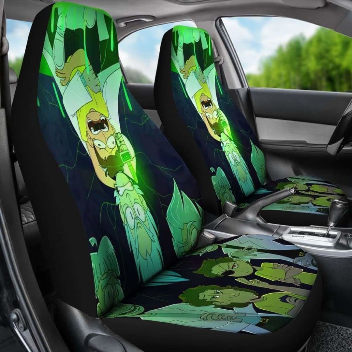 Rick And Morty Funny Cartoon Car Seat Covers  Universal Fit 051012