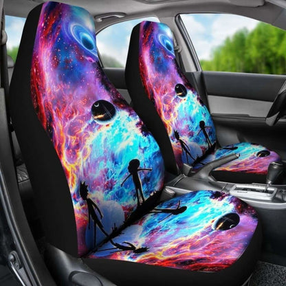 Rick And Morty Galaxy Theme Car Seat Covers Universal Fit 051012