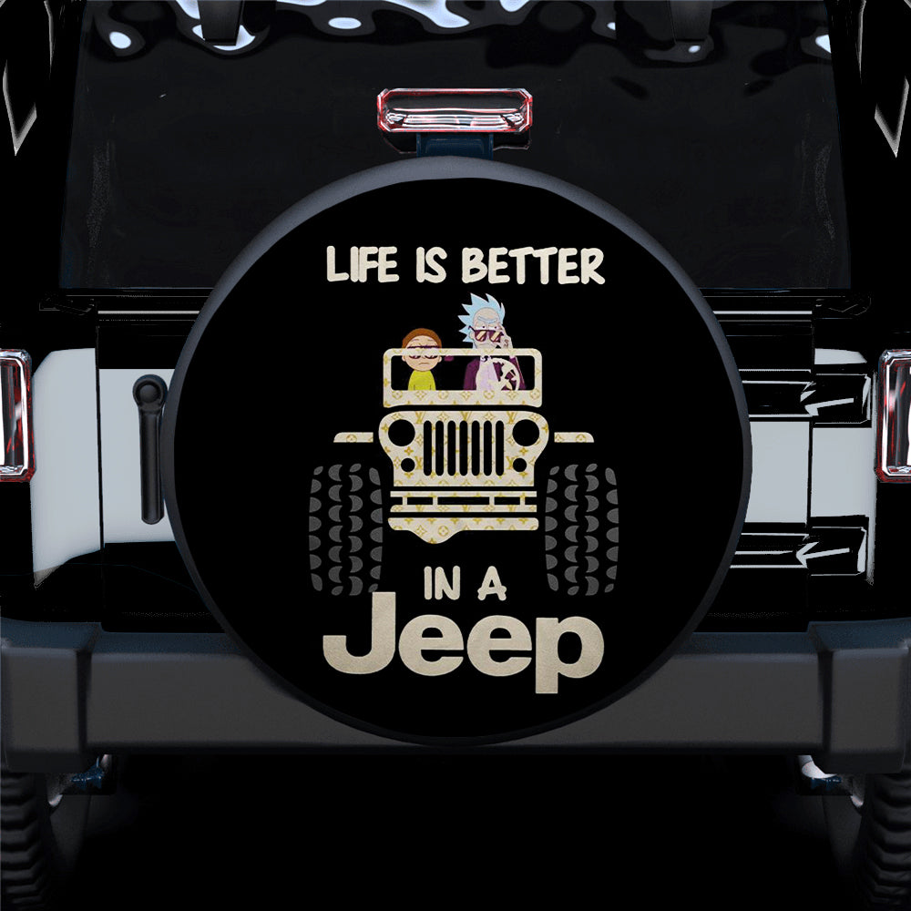 Rick And Morty Jeep Car Spare Tire Cover