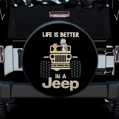 Rick And Morty Jeep Car Spare Tire Cover