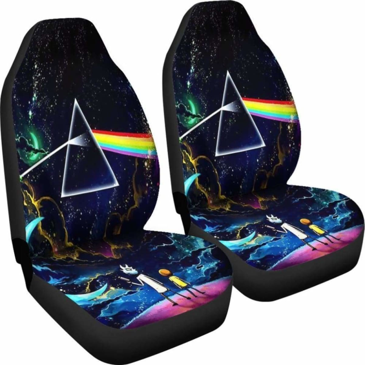 Rick And Morty Logo Art Car Seat Covers Universal Fit 051012