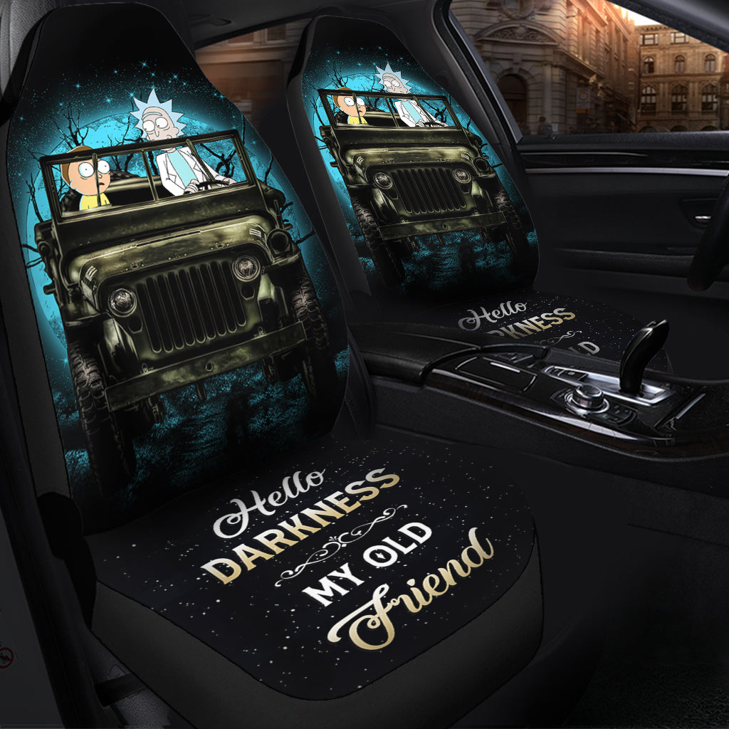 Rick And Morty Moonlight Halloween Ride Jeep Car Seat Covers