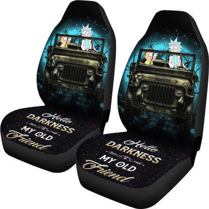 Rick And Morty Moonlight Halloween Ride Jeep Car Seat Covers