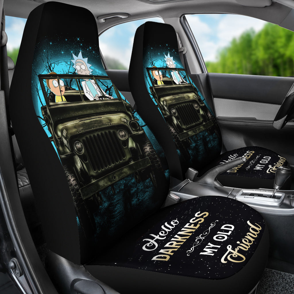 Rick And Morty Moonlight Halloween Ride Jeep Car Seat Covers