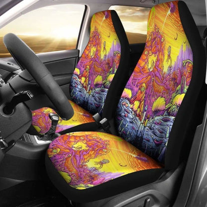 Rick And Morty Space Car Seat Covers Universal Fit 051012