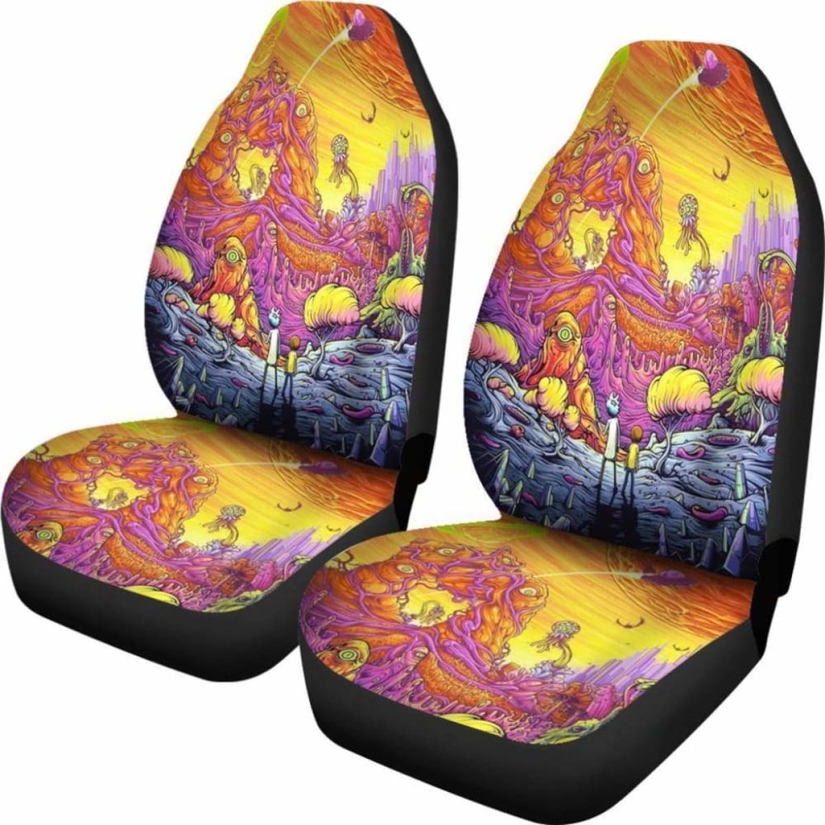 Rick And Morty Space Car Seat Covers Universal Fit 051012