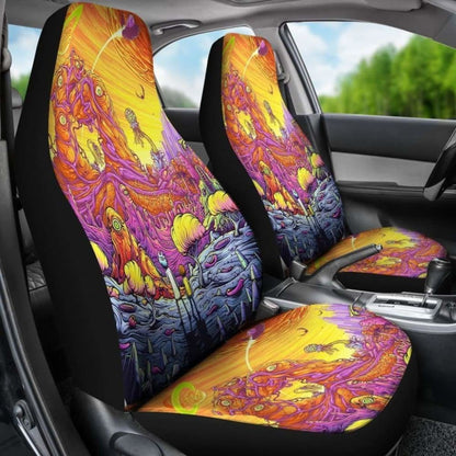 Rick And Morty Space Car Seat Covers Universal Fit 051012
