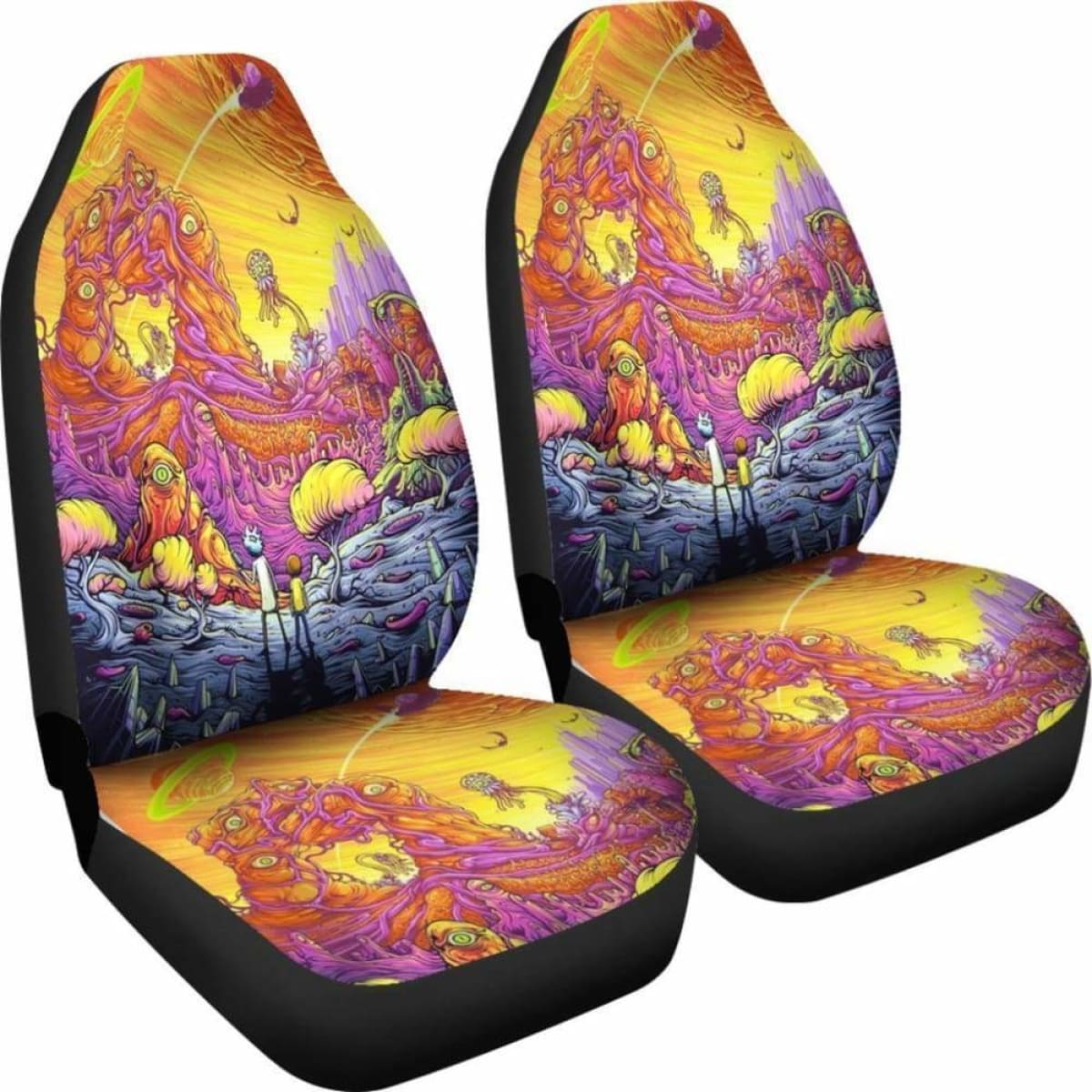 Rick And Morty Space Car Seat Covers Universal Fit 051012