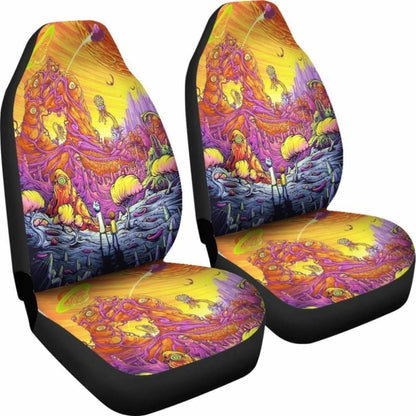 Rick And Morty Space Car Seat Covers Universal Fit 051012