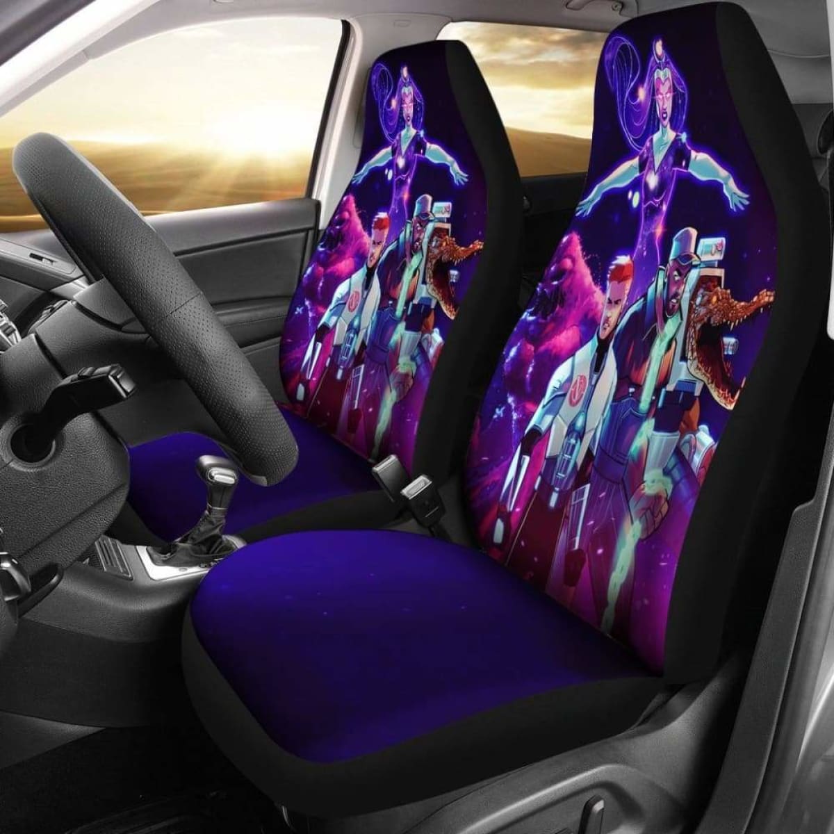 Rick And Morty The Vindicators Car Seat Covers Universal Fit 051012