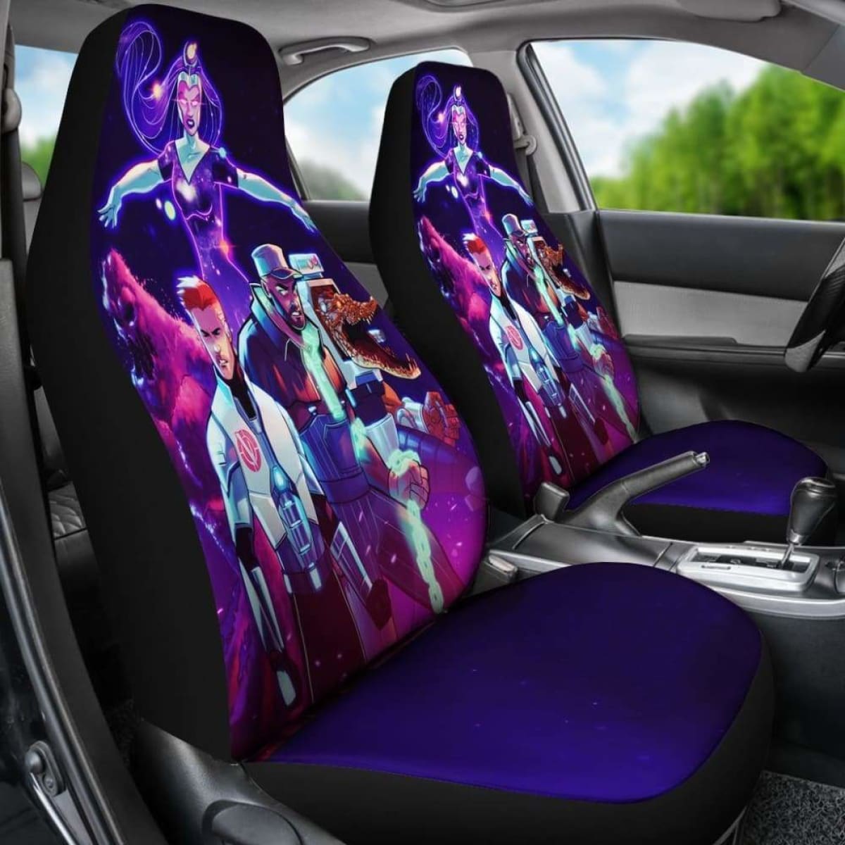 Rick And Morty The Vindicators Car Seat Covers Universal Fit 051012