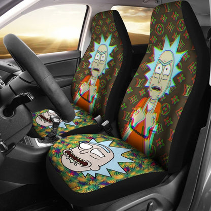 Rick Middle Finger Rick And Morty Car Seat Covers Lt04 Universal Fit 225721