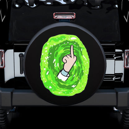 Rick Morty Funny Finger Face Spare Tire Cover