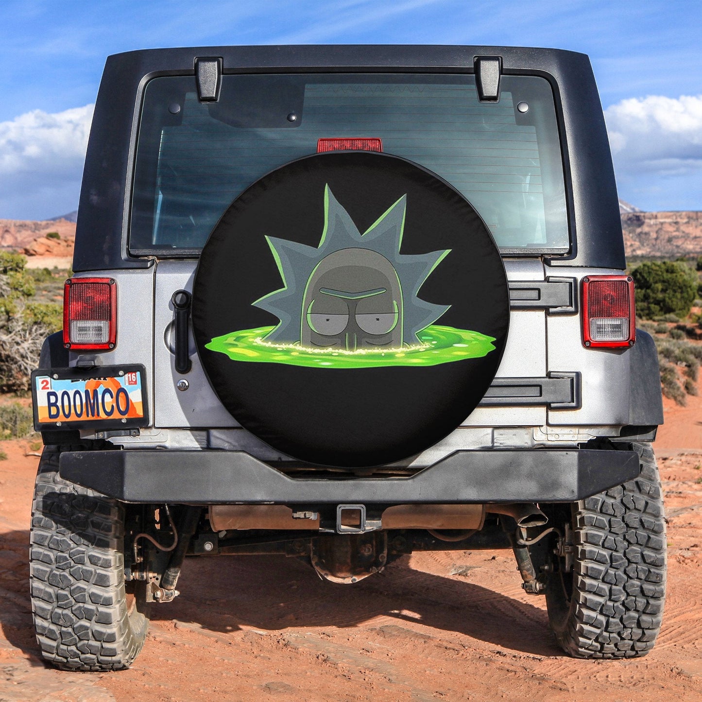 Rick Morty Funny Head Spare Tire Cover