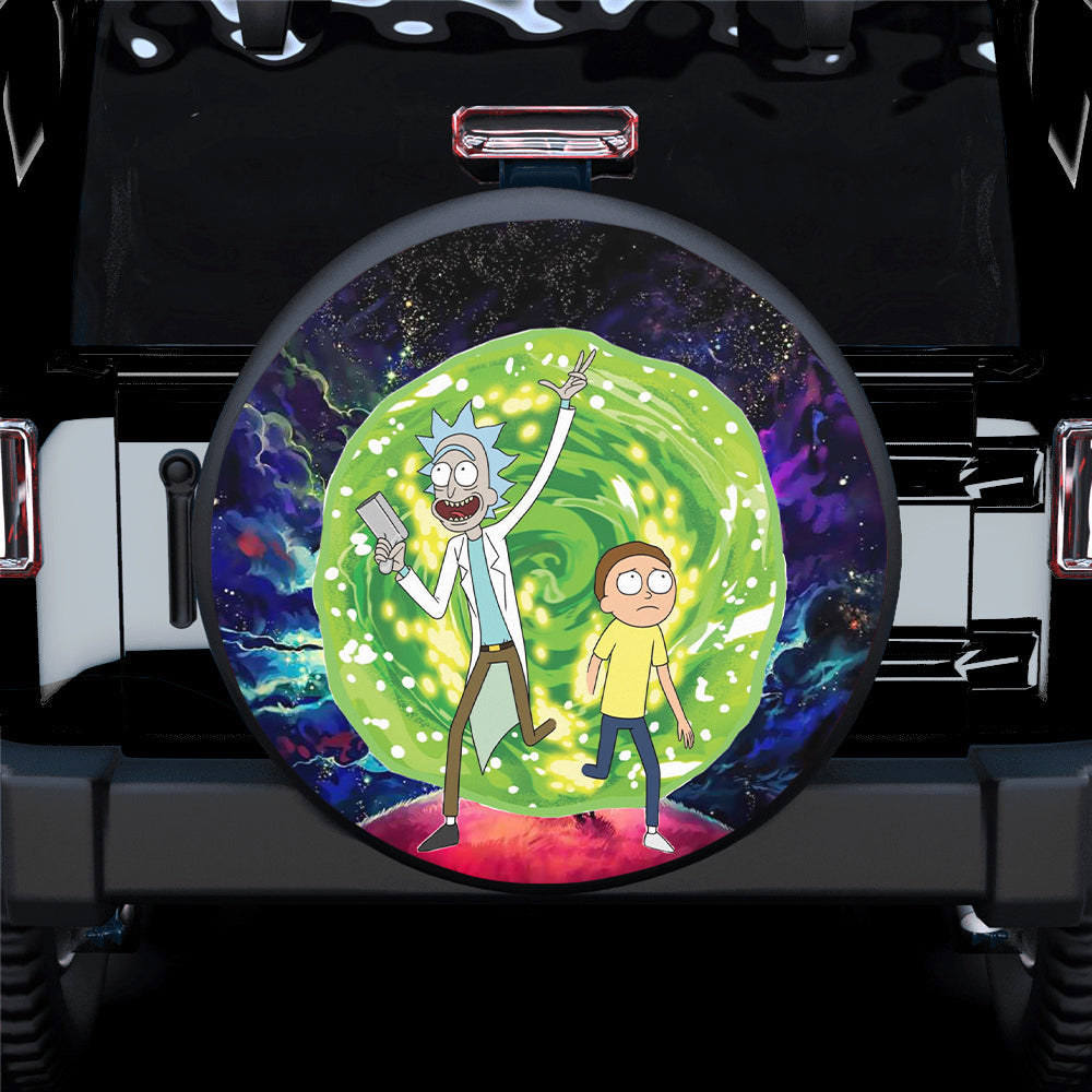 Rick Morty Funny Spare Tire Cover