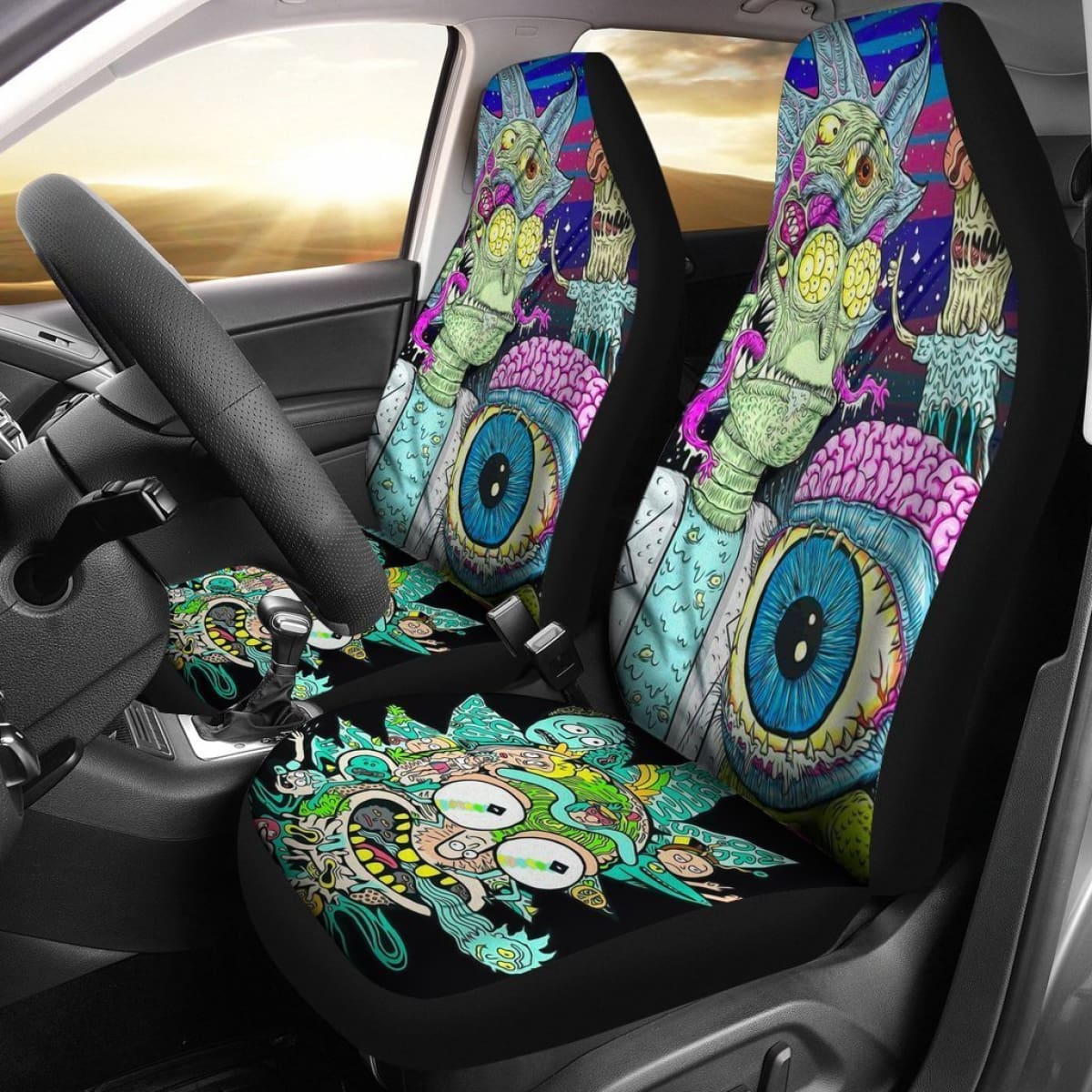Rick & Morty Monster Car Seat Covers Universal Fit 225721