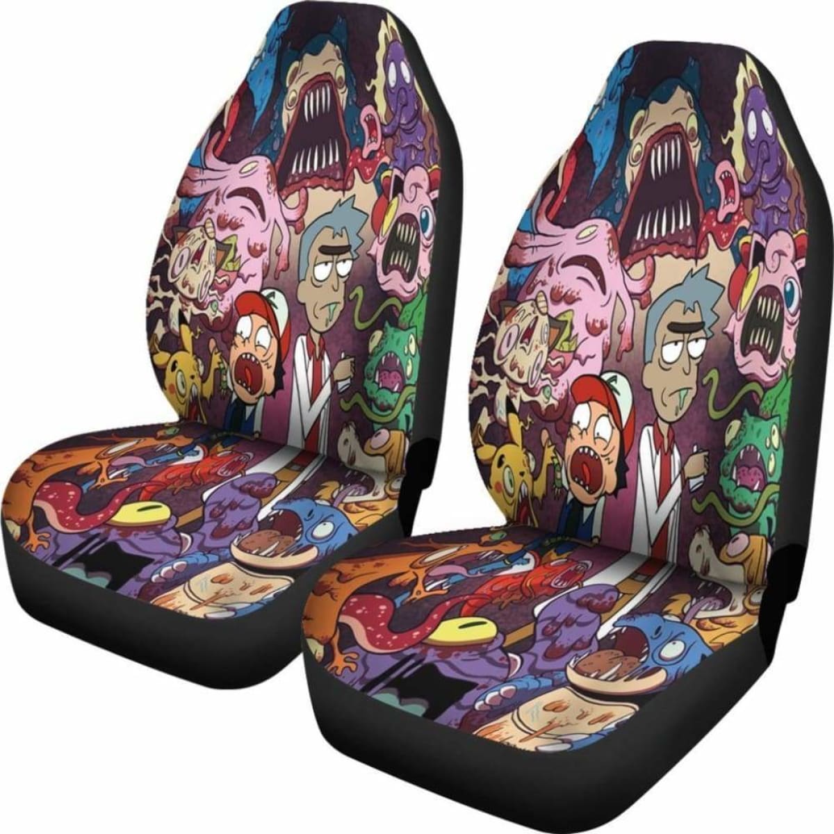 Rick & Morty Monster Car Seat Covers Universal Fit 051012